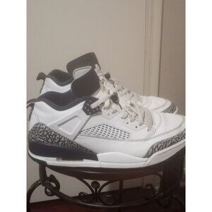 Jordan Mens Spizike FQ1759-104 White Low Top Lace-Up Sneaker Shoes Size 14